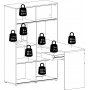 Function Plus -pyt 135,2 x 100,2 x 153 cm - Valkoinen/tammi