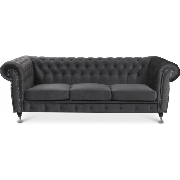 Kolmen istuttava Chesterfield Cambridge Deluxe -sohva - Valinnainen vri!