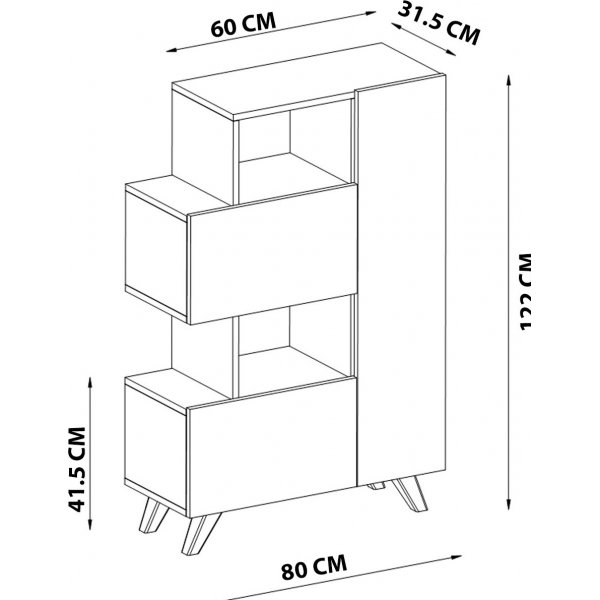 Bambalina-kaappi - Valkoinen