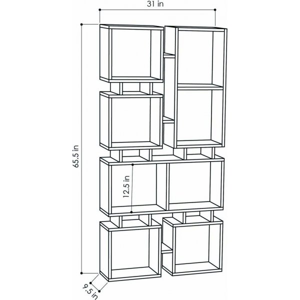 Rail-kirjahylly - tammi