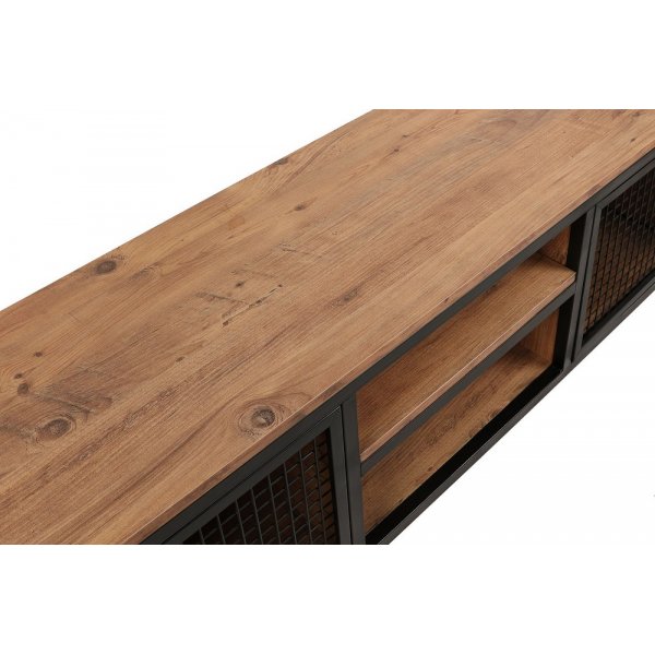 Zeno mediapenkki - mänty/musta Zeno mediapenkki - mänty/musta