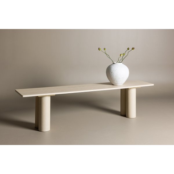 Olivia penkki 180 cm - Whitewash