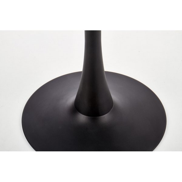 Marco ruokapyt 90 cm - Valkoinen marmori/musta