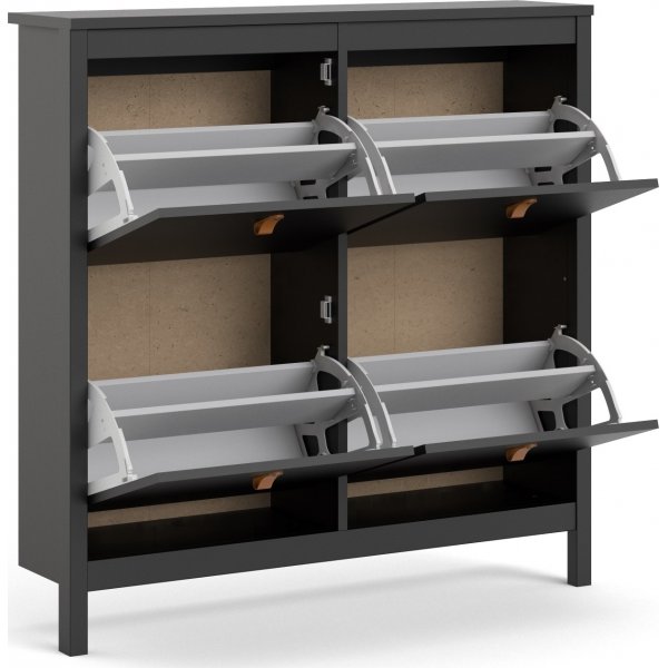 Madrid kenkäkaappi - musta Madrid kenkäkaappi - musta