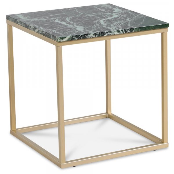 Accent sohvapöytä 50 - Vihreä marmori / Matta messinki Accent sohvapöytä 50 - Vihreä marmori / Matta messinki