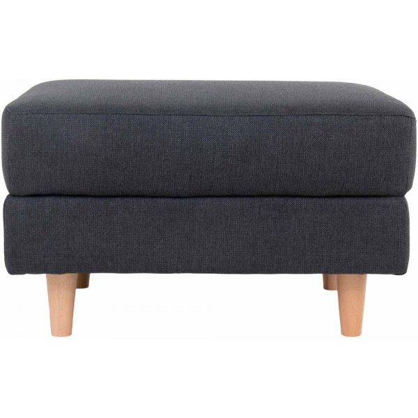 Bologna Pouf - Tummanharmaa/py�kki