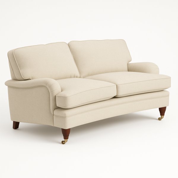 Sohva kaareva 3-istuttava 195 cm - Beige - Howard Luxor