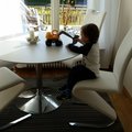 Asiakaskuva Ibiza- ruokapöytä 110cm halkaisija - Valkoinen / Kromi