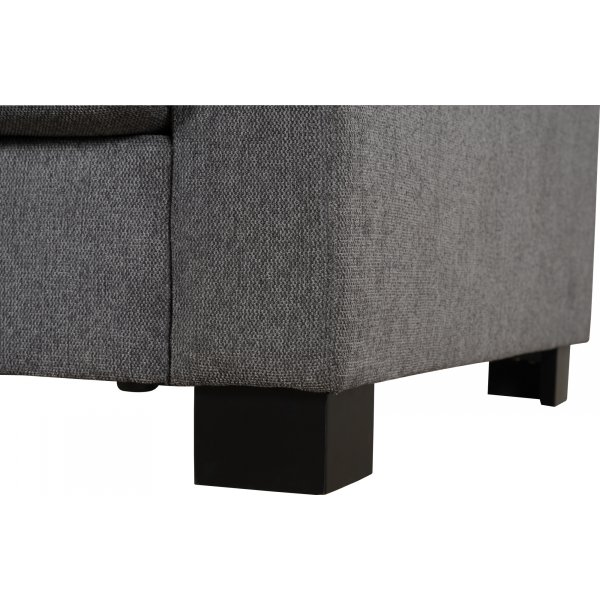 Salem kulmasohva tummanharmaata kangasta