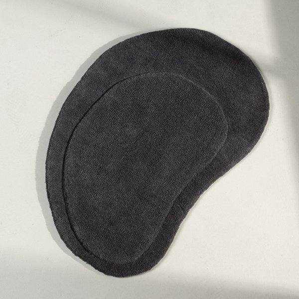 Kivimatto 50 x 75 cm - Tummanharmaa