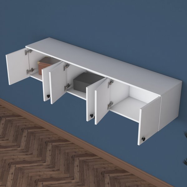 Muodikas seinäkaappi - Valkoinen Muodikas seinäkaappi - Valkoinen