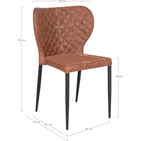 Pisa ruokatuoli - ruskea