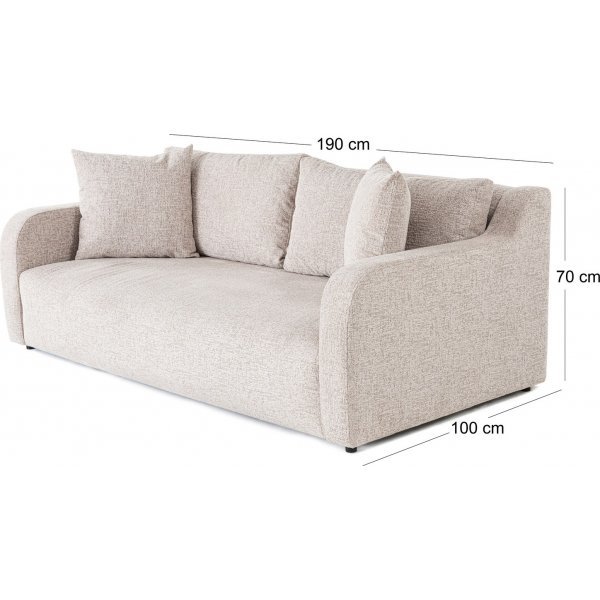 Sivusohva vasen - Vaaleanharmaa Sivusohva vasen - Vaaleanharmaa