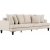 Remy Lounge 4-istuttava beige sohva 261 cm leve