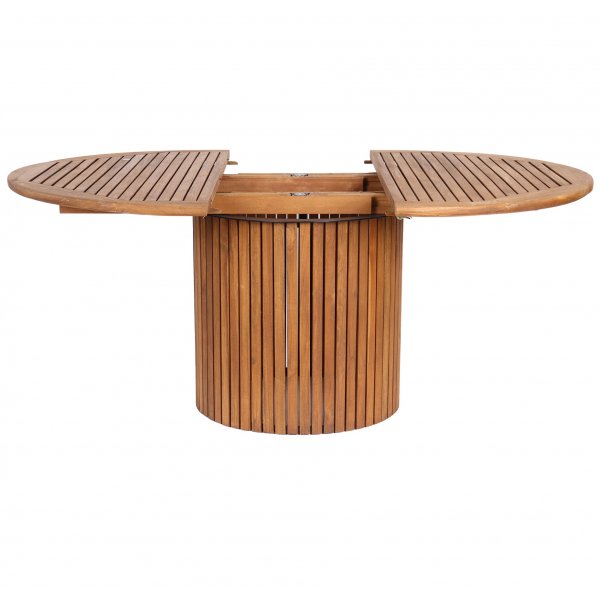 Saltö tiikkipöytä, pyöreä, jatkettava, Ø115 + 40 cm Saltö tiikkipöytä, pyöreä, jatkettava, Ø115 + 40 cm