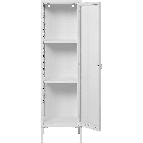 Brisbane lasikaappi 40x35x140 cm - Valkoinen Brisbane lasikaappi 40x35x140 cm - Valkoinen