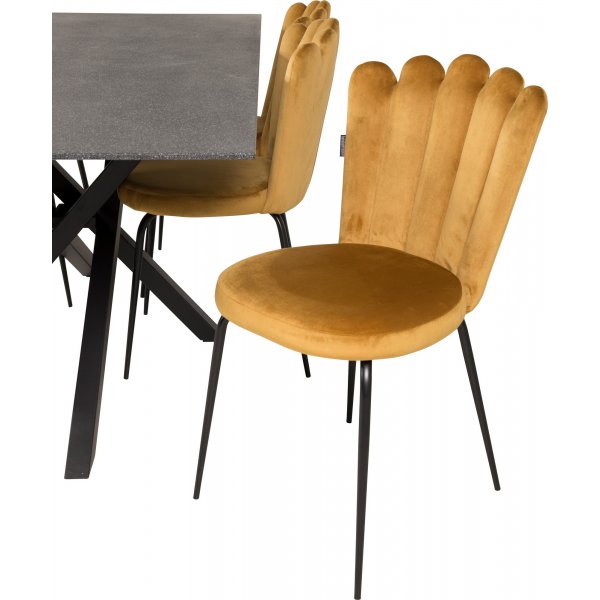 Halmstad tuoli - keltainen