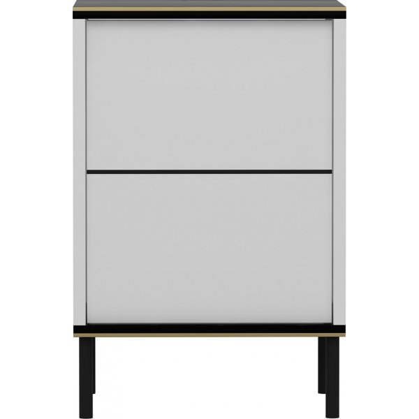 Emmi yöpöytä - Valkoinen/musta/kulta Emmi yöpöytä - Valkoinen/musta/kulta