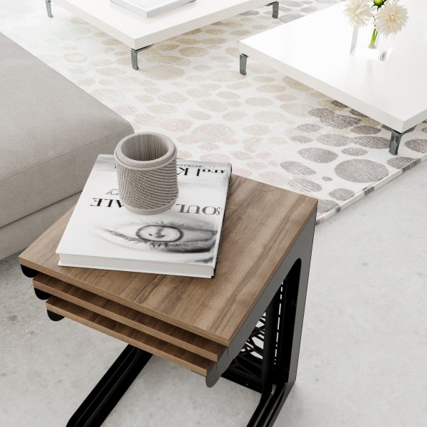 Jnispyt 45,5 x 51 cm - Musta/phkin