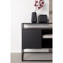 Kingsport kohopyt 120 x 45 cm - Musta