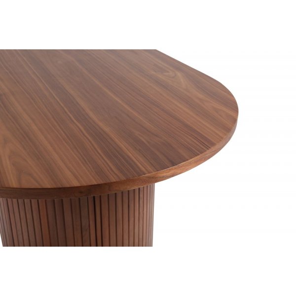 Bianca soikea ruokapöytä 200x90 cm - pähkinä Bianca soikea ruokapöytä 200x90 cm - pähkinä