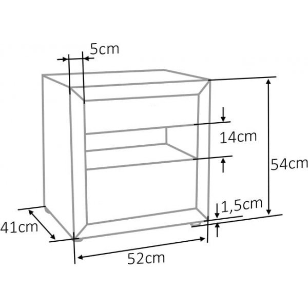 Eton 3 yöpöydät - Vihreä sametti Eton 3 yöpöydät - Vihreä sametti