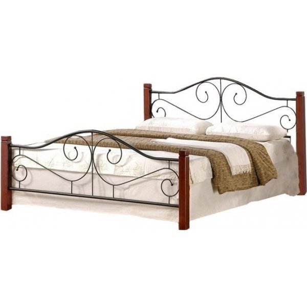 Litzy sngyn runko 120x200 cm - Antiikkikirsikka/musta