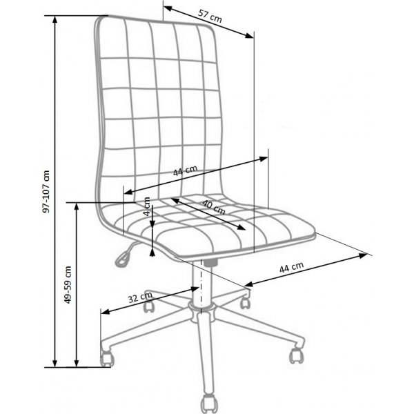 Kirjoituspöydän tuoli Joselyn - Valkoinen (Keinonahka) Kirjoituspöydän tuoli Joselyn - Valkoinen (Keinonahka)
