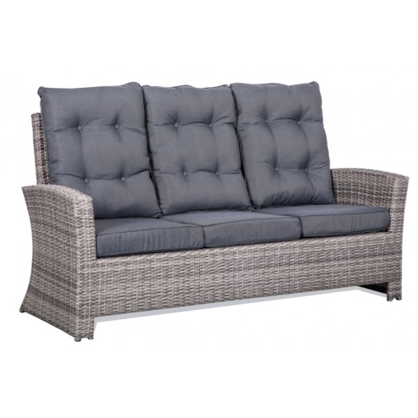 Orlando ulkokalusteiden ryhm korkeaselknojat sdettvt nojatuolit - harmaa/beige + Huonekalujen tahranpoistoaine