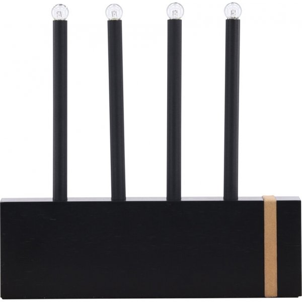 Fjällberget kynttilänjalka - musta/kulta Fjällberget kynttilänjalka - musta/kulta