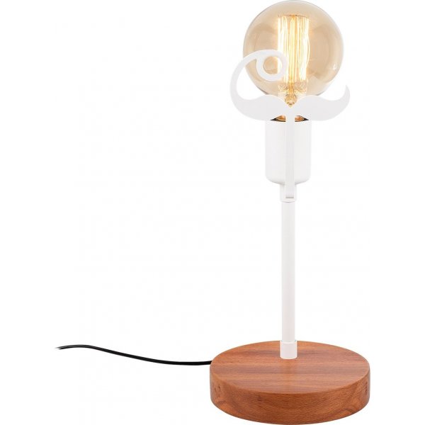 Beami p�yt�valaisin - p�hkin�/valkoinen