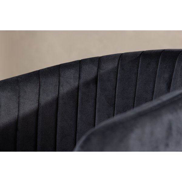 Selma ruokapöydän tuoli - Musta sametti Selma ruokapöydän tuoli - Musta sametti