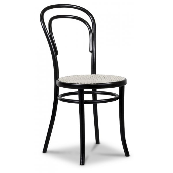 Signum ruokailuryhm Kuonapyt valkoinen/tammi 4 mustalla Thonet no14