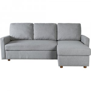 Ruben harmaa divaani sohva silytystilalla + Huonekalujen hoitosarja tekstiileille