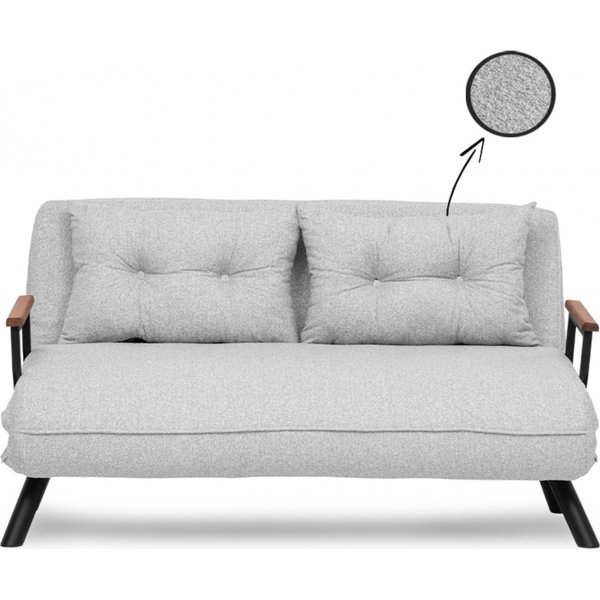 Sando 2-istuttava vuodesohva - harmaa Sando 2-istuttava vuodesohva - harmaa