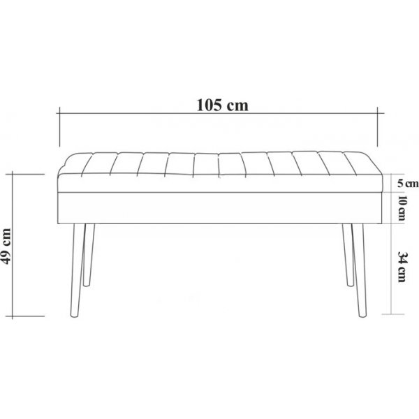 Vina penkki - mänty/antrasiitti Vina penkki - mänty/antrasiitti