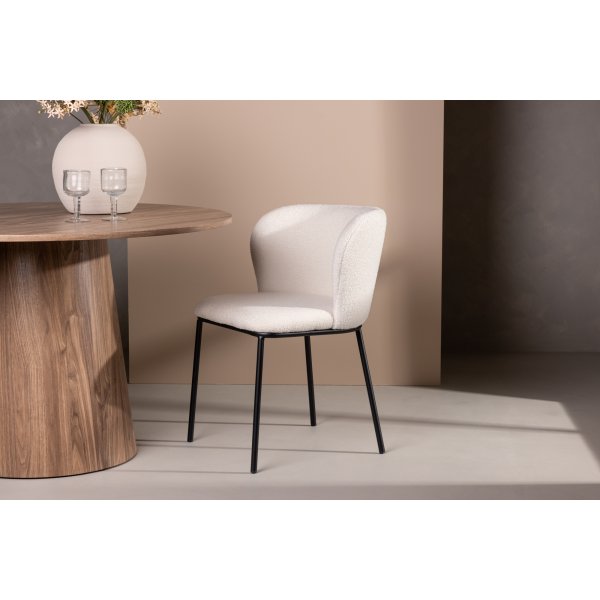 Edina ruokatuoli - Musta/valkoinen Edina ruokatuoli - Musta/valkoinen