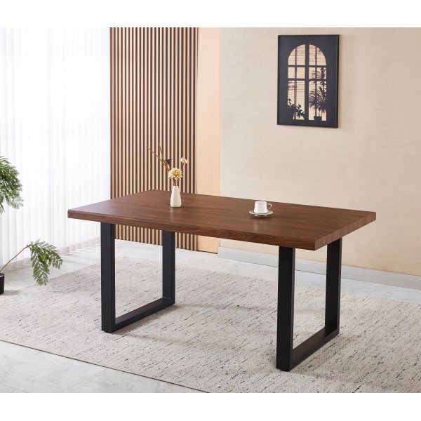 Aster ruokapöytä 160x90 cm - Tummanruskea tammi Aster ruokapöytä 160x90 cm - Tummanruskea tammi