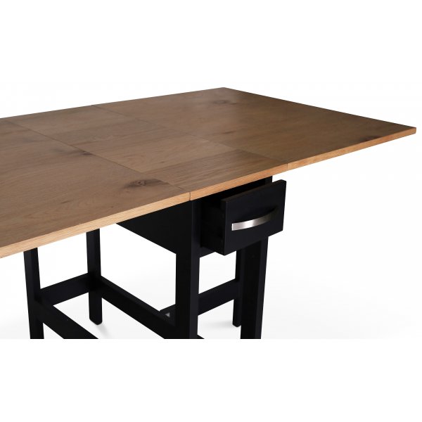 Taittopöytä musta / tammi - Fårö Taittopöytä musta / tammi - Fårö