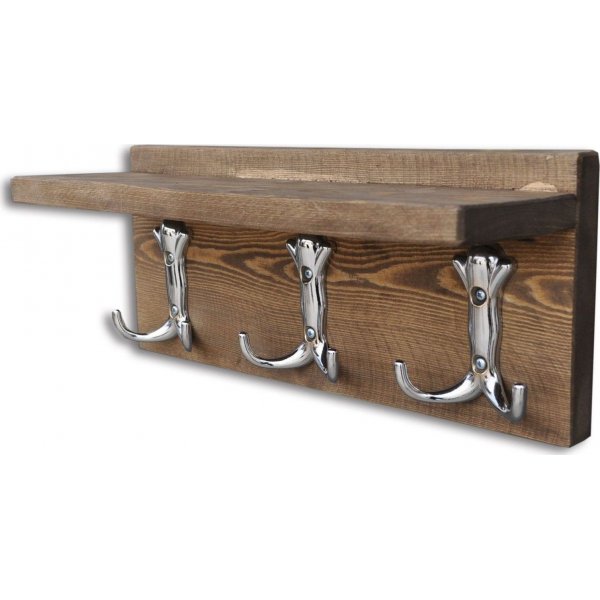 Abstrakti seinähylly 31 - pähkinä Abstrakti seinähylly 31 - pähkinä