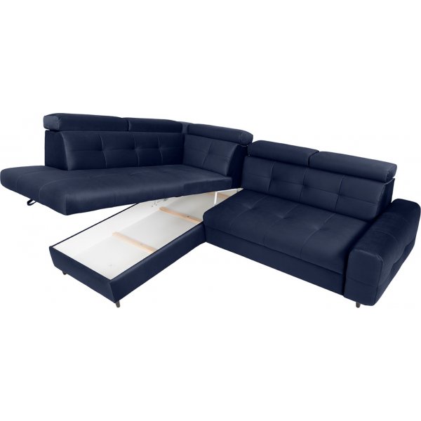 Matras kulmasohva, avoin pää vasen - Sininen Matras kulmasohva, avoin pää vasen - Sininen