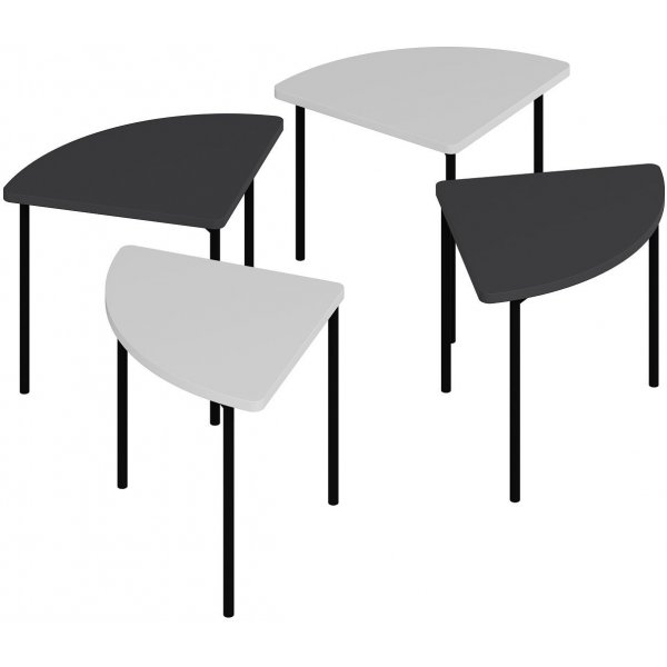 Emma sohvapöytä Ø90 cm - Valkoinen/antrasiitti Emma sohvapöytä Ø90 cm - Valkoinen/antrasiitti