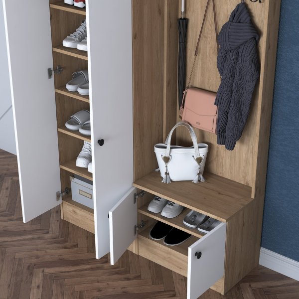 Muodikkaat aulakalusteet 120 cm - Phkin/valkoinen