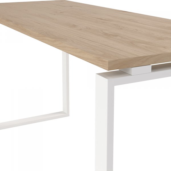 Kylttipöytä 150 cm - Valkoinen/hikkori Kylttipöytä 150 cm - Valkoinen/hikkori