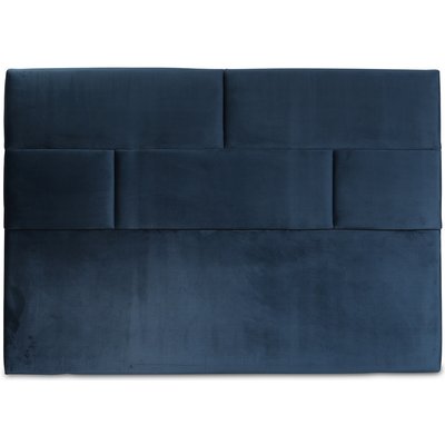Carpe-sängynpääty kuvioinnilla (Sininen sametti) - Valinnainen leveys