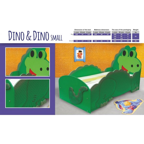 Dino pinnasänky - Kaikki koko! Dino pinnasänky - Kaikki koko!