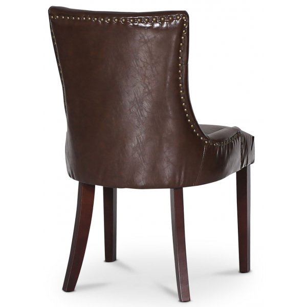 Marie-tuoli ruskeaa vintage-PU:ta