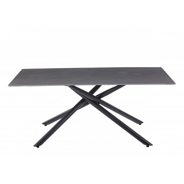 Jupiter-ruokapöytä sintrattua kiveä - 180x90 cm - Harmaa betoni Jupiter-ruokapöytä sintrattua kiveä - 180x90 cm - Harmaa betoni