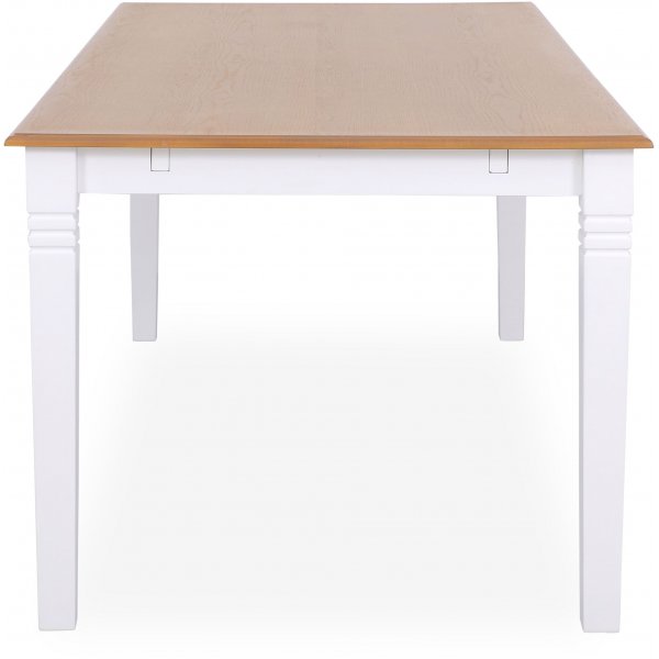 Nidingen valkoinen ruokapöytä 140x90 cm tammiviilulla Nidingen valkoinen ruokapöytä 140x90 cm tammiviilulla