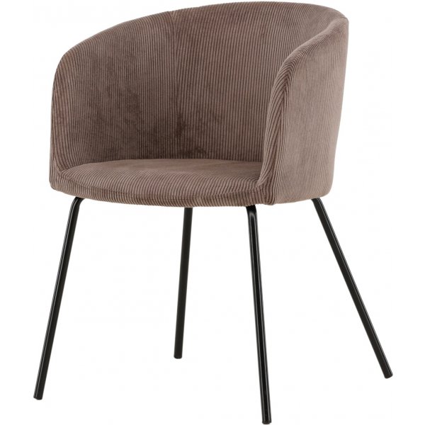 Berit ruokapydn tuoli - Ruskea vakosametti